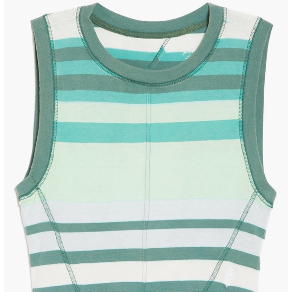 Free People Movement Play by Play Crop Tank - Electric Pistachio - Picture 4 of 7